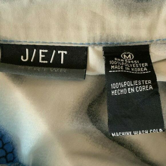 J/E/T Shirt Men's Size Medium Streetwear Multicolor Graphics Buttons Casual Top - Picture 8 of 9